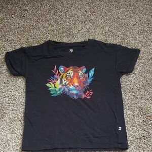 Excellent Condition Bums & Roses 3T Short Sleeve Bamboo Multicolored Tiger
